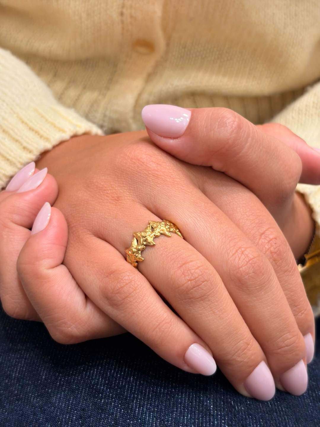 Grossiste MAISON OKAMI - Bague en Acier Inoxydable au Design Étoilé