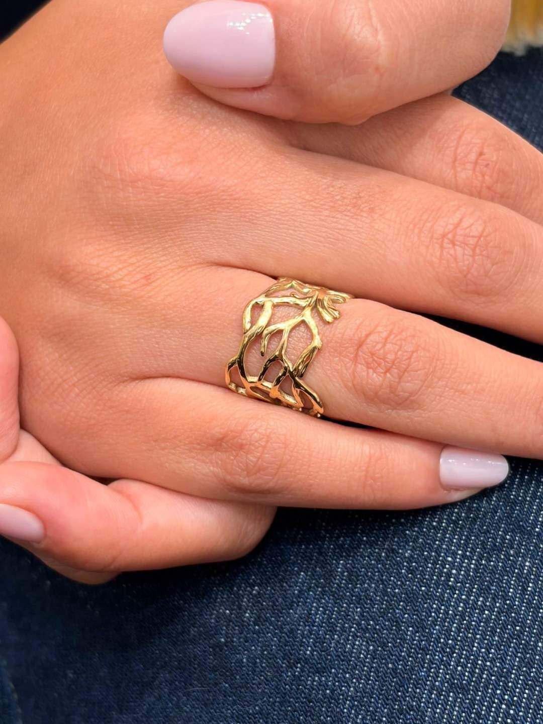 Grossiste MAISON OKAMI - Bague en Acier Inoxydable au Motif Naturel