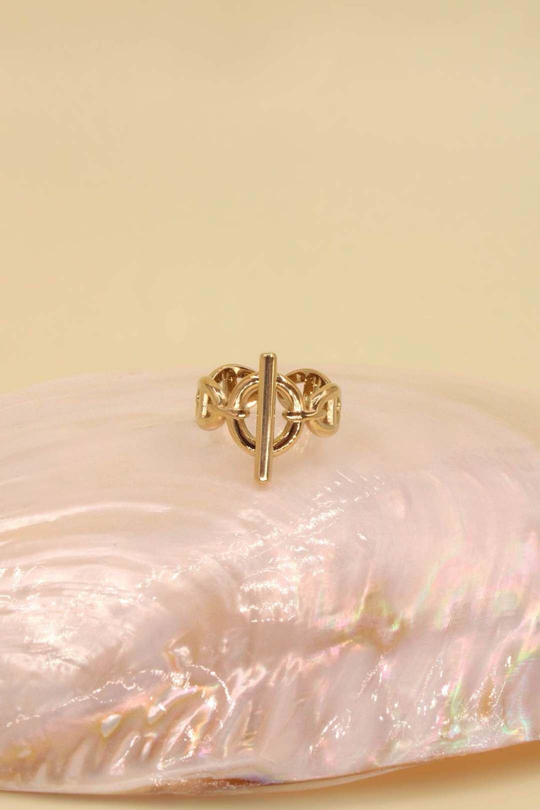 Grossiste MAISON OKAMI - Bague fermoir togglé maillons