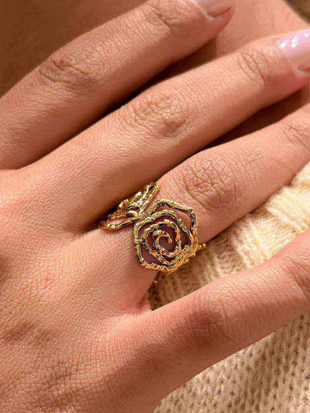 Wholesaler MAISON OKAMI - Stainless Steel Rose-Shaped Ring