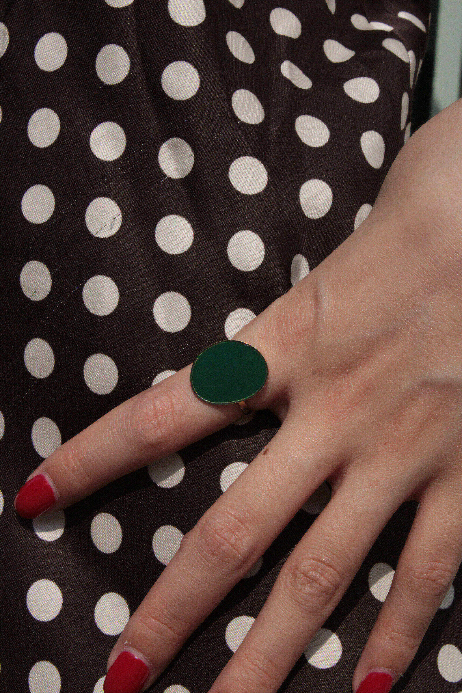 Wholesaler MAISON OKAMI - Modern ring with geometric pattern and adjustable clasp