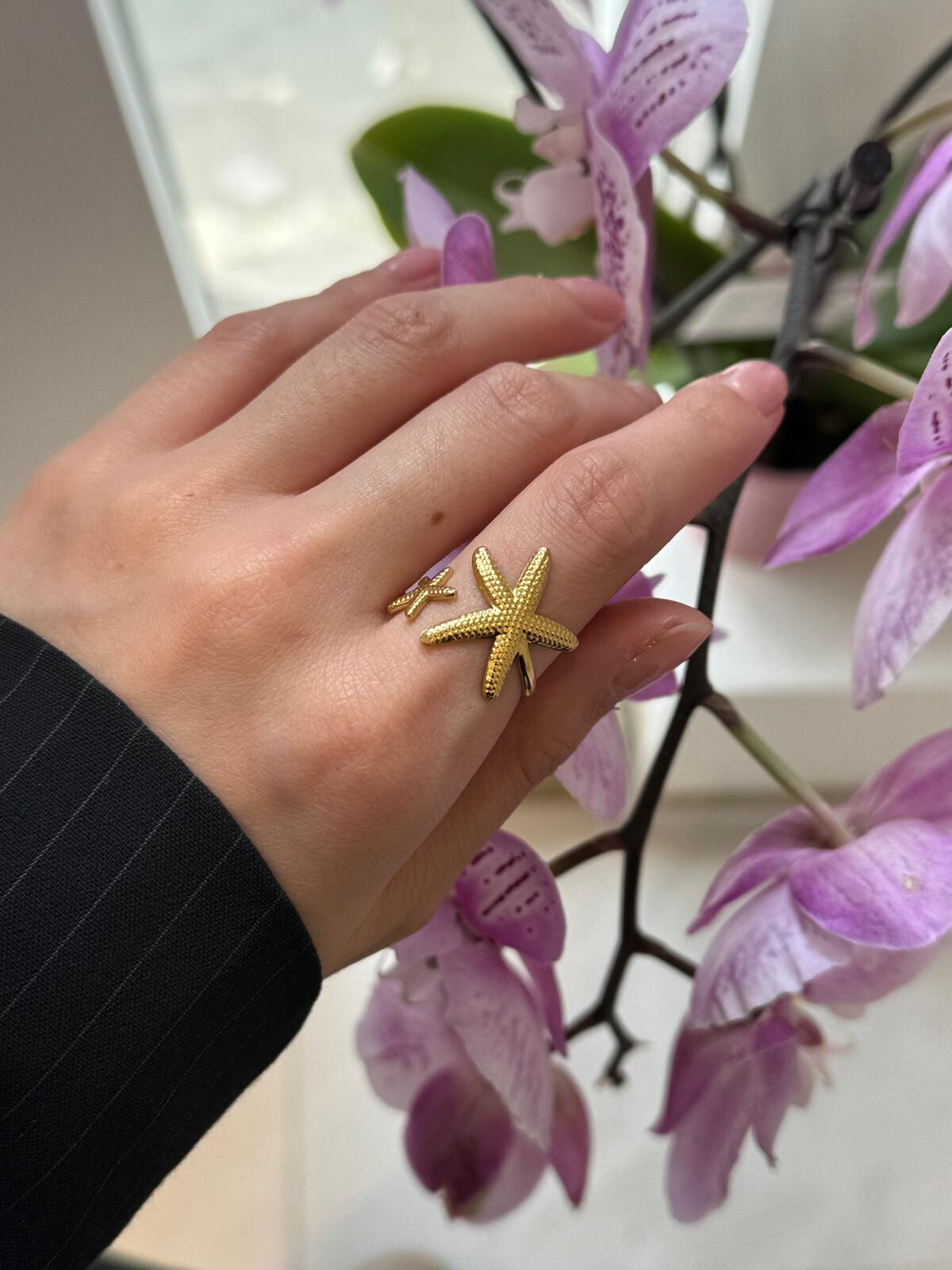 Grossiste MAISON OKAMI - Bague étoiles de mer en acier inoxydable