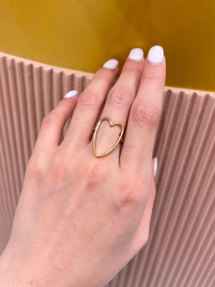 Mayorista MAISON OKAMI - Anillo de corazón calado Mayorista MAISON OKAMI - Anillo de corazón calado
