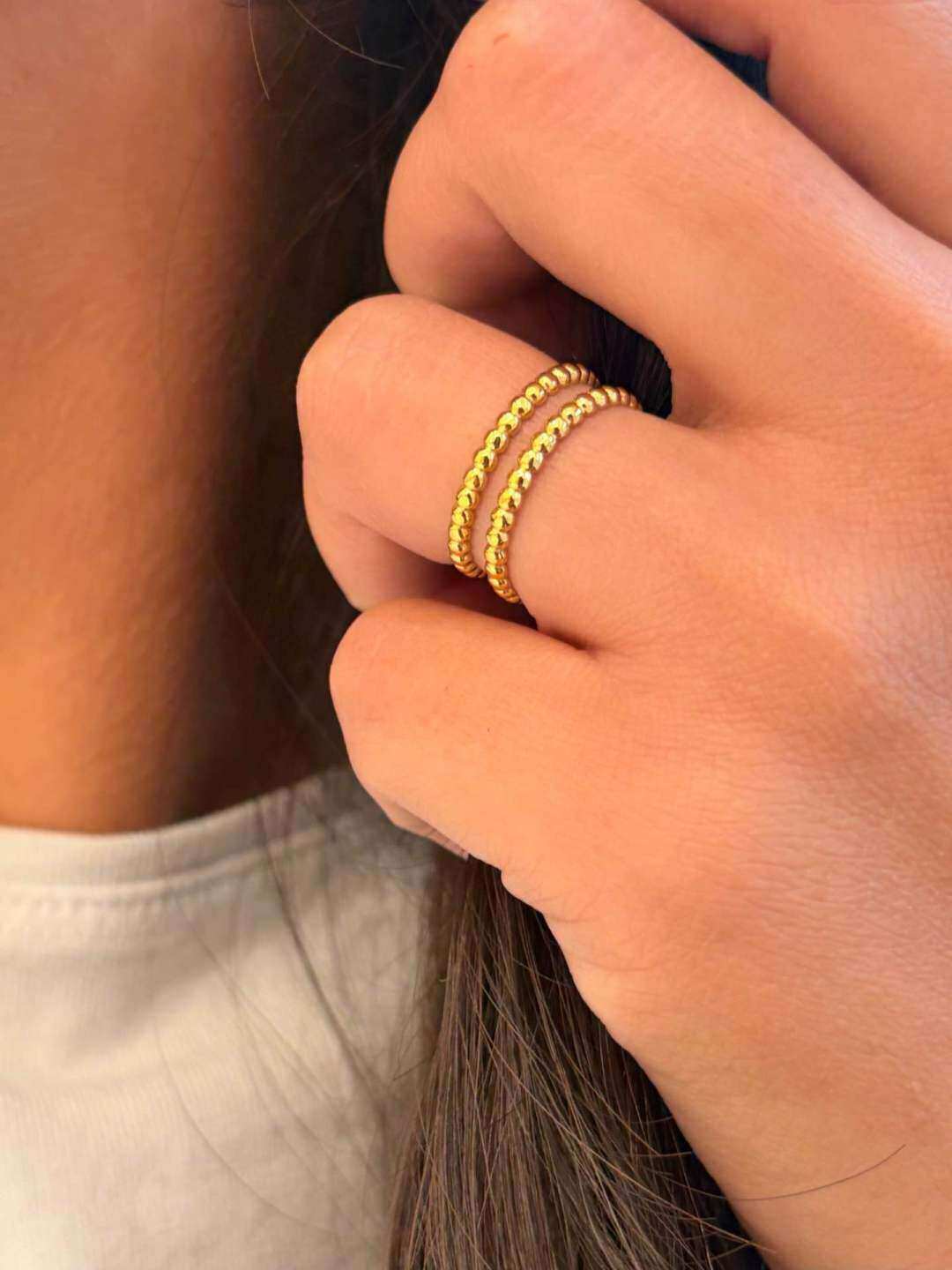 Wholesaler MAISON OKAMI - Stainless Steel Ring with Round Links