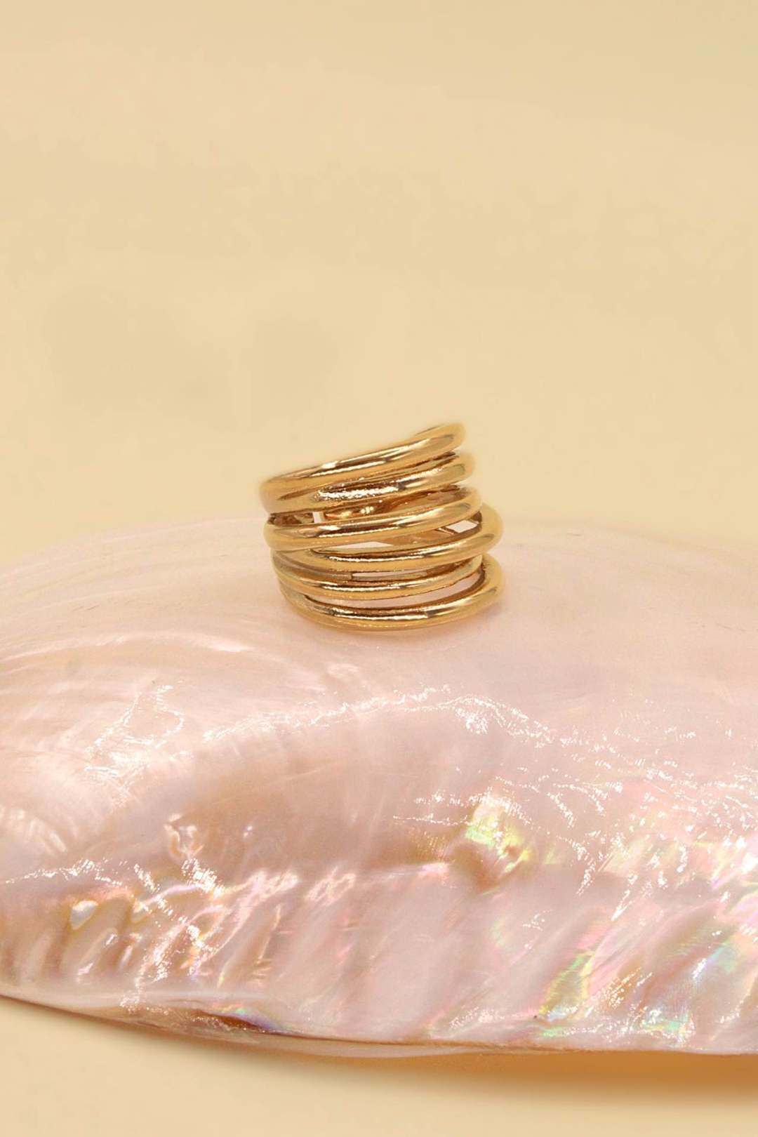 Grossiste MAISON OKAMI - Bague spirale acier inoxydable