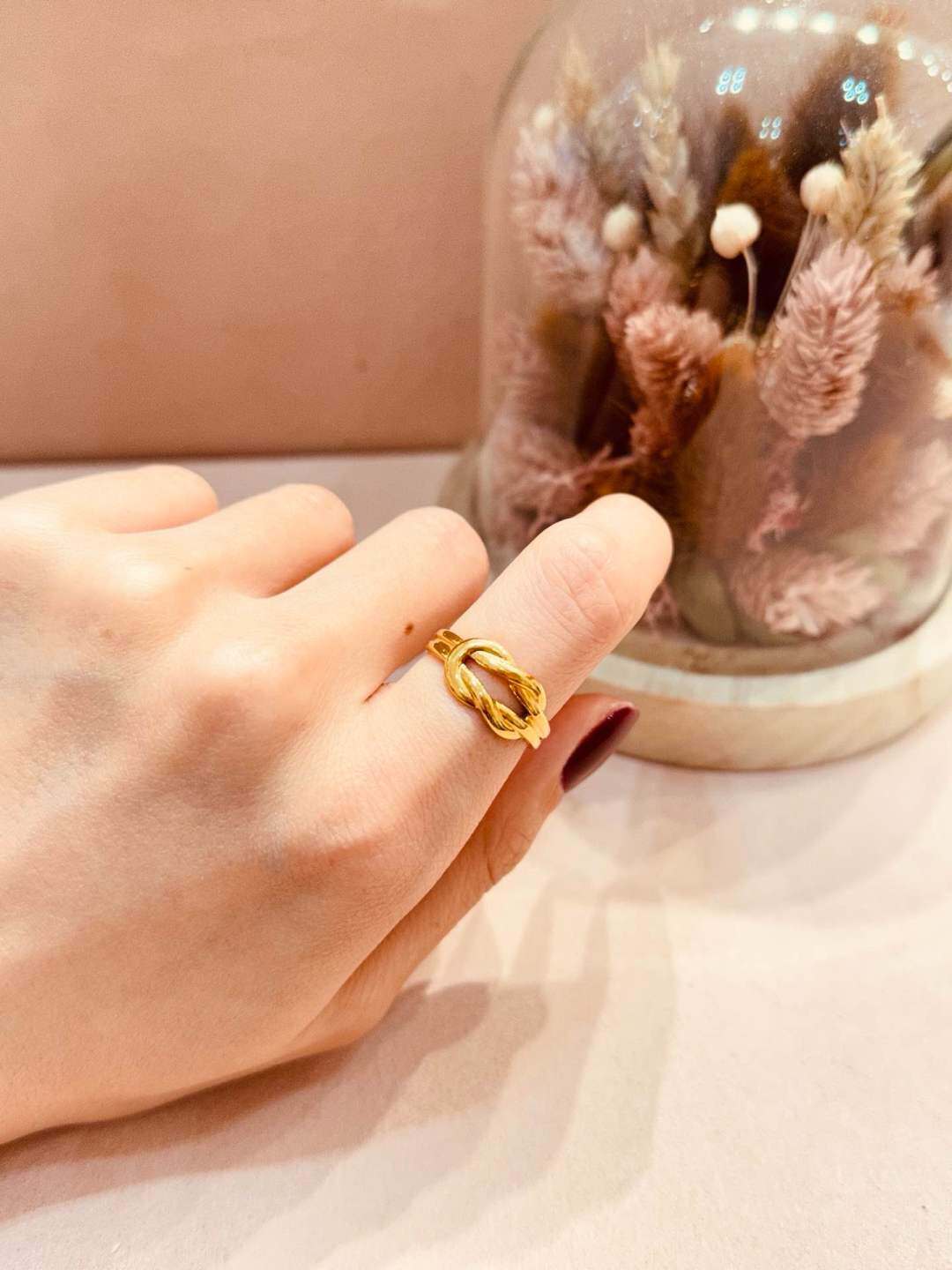 Wholesaler MAISON OKAMI - Stainless Steel Ring with Intertwined Design