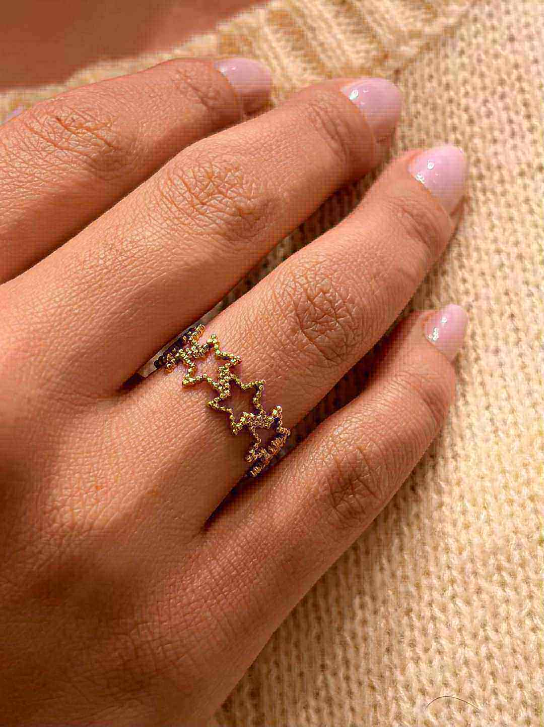Wholesaler MAISON OKAMI - Stainless Steel Star Ring - Sleek Design