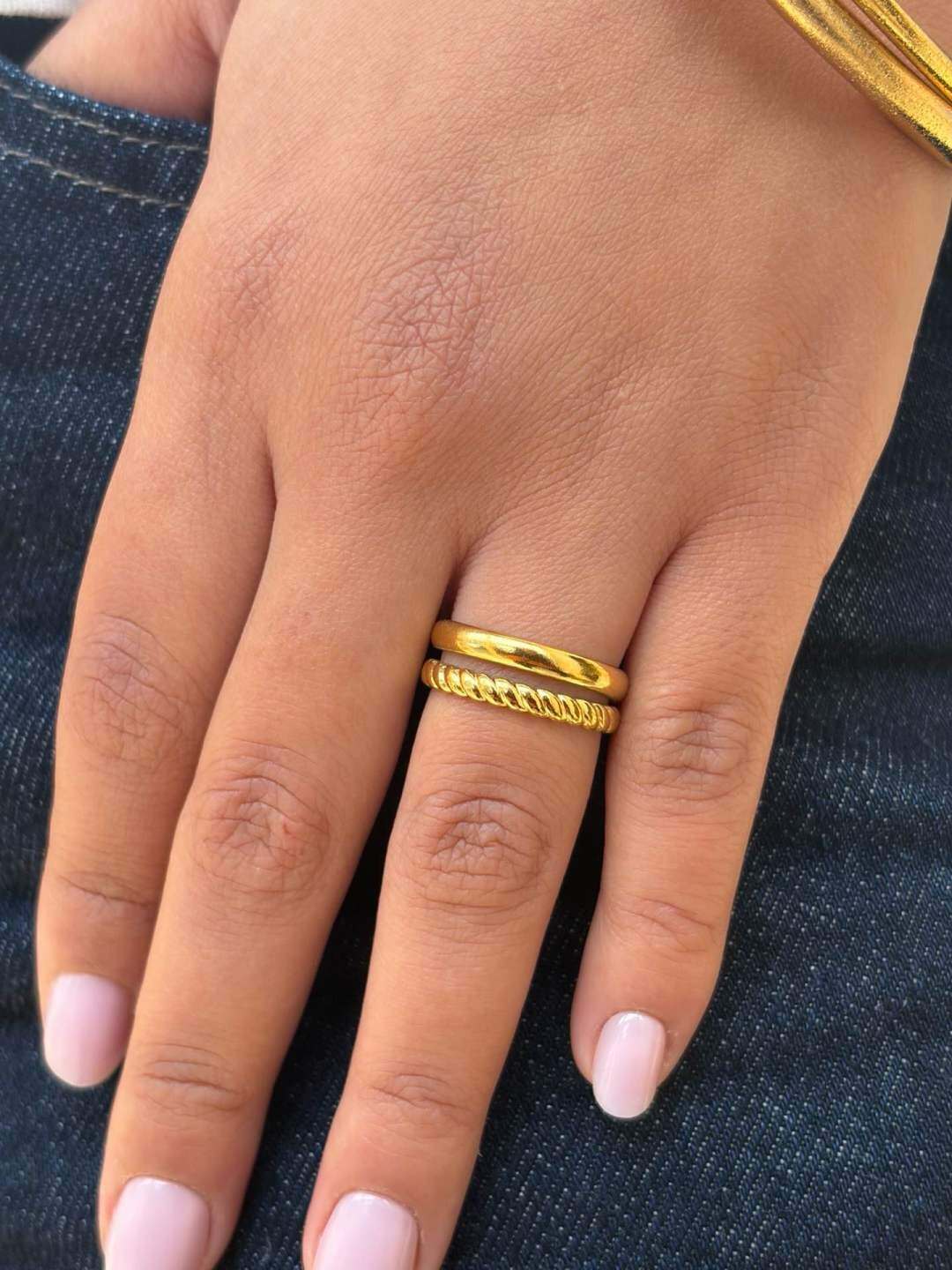 Wholesaler MAISON OKAMI - Stainless Steel Ring with Braided Pattern