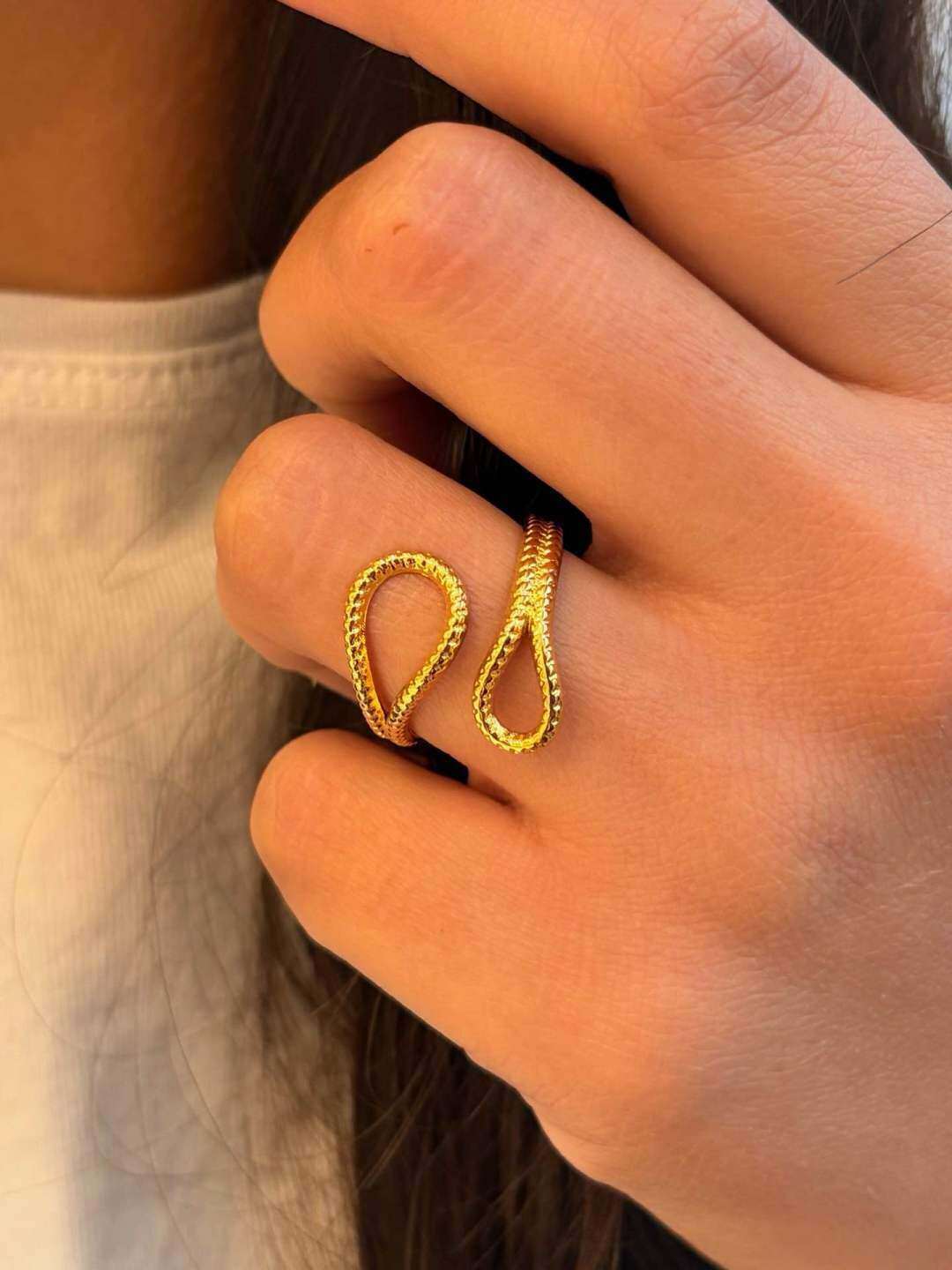 Wholesaler MAISON OKAMI - Stainless Steel Teardrop Ring