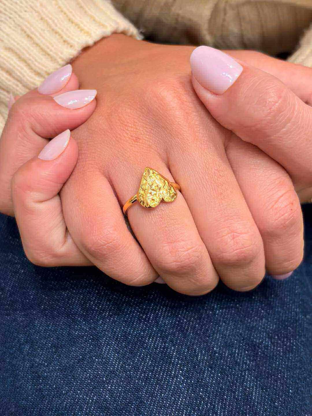Wholesaler MAISON OKAMI - Stainless Steel Ring with Heart Design