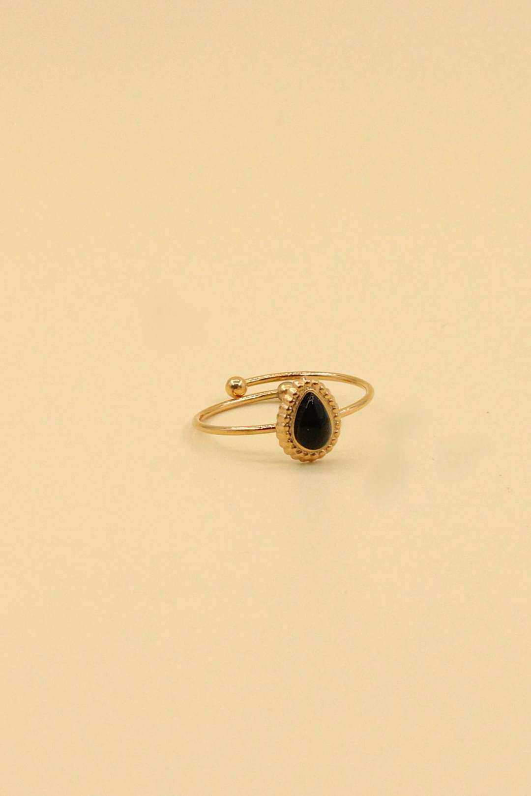 Wholesaler MAISON OKAMI - Pear-shaped stone ring with setting