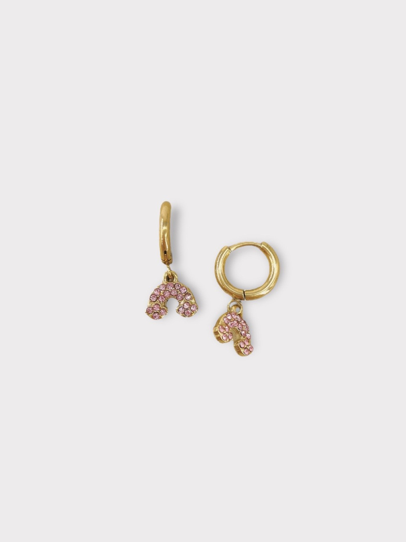 Wholesaler MAISON OKAMI - Hoop Earrings with Zirconium Tassels
