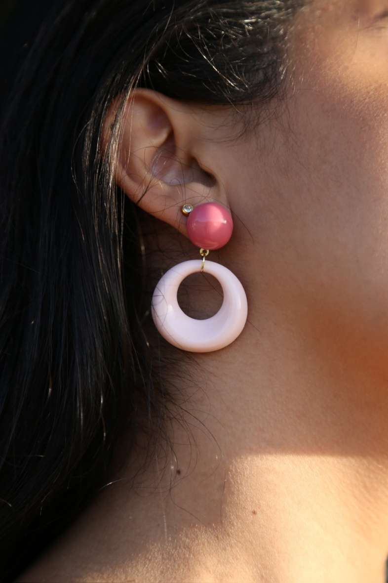 Wholesaler MAISON OKAMI - Two-tone Resin Earrings