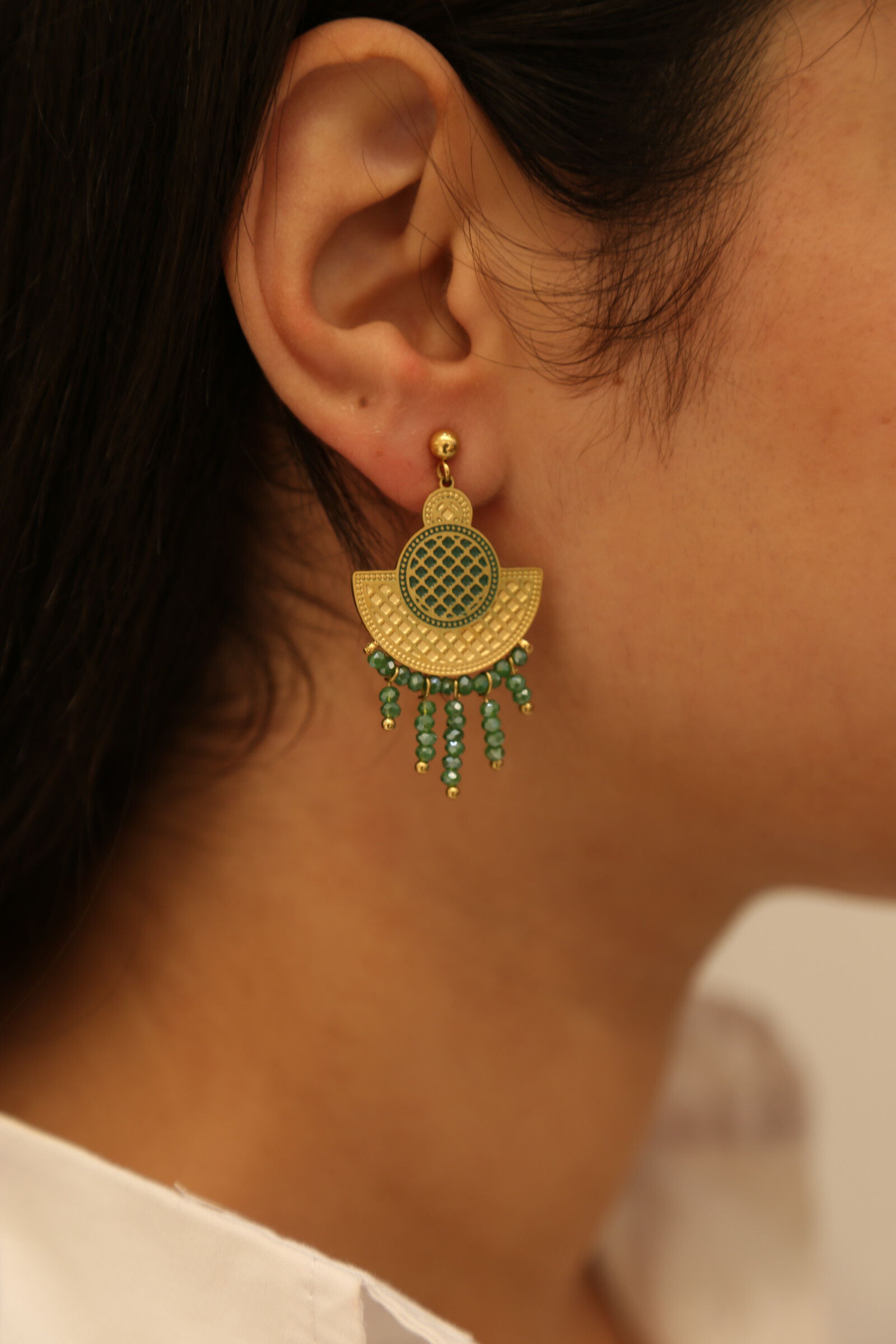 Mayorista MAISON OKAMI - Pendientes elegantes con piedras de circonio - Maison Okami