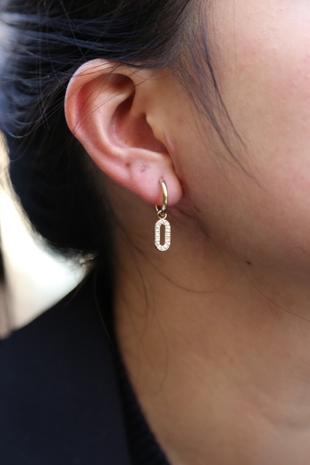 Grossiste MAISON OKAMI - Boucles d’oreilles pendantes avec zirconium serti