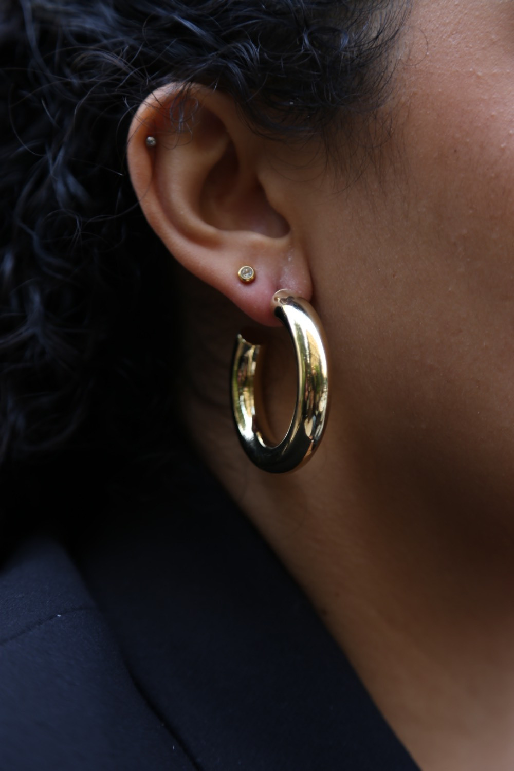 Wholesaler MAISON OKAMI - Shiny hoop earrings
