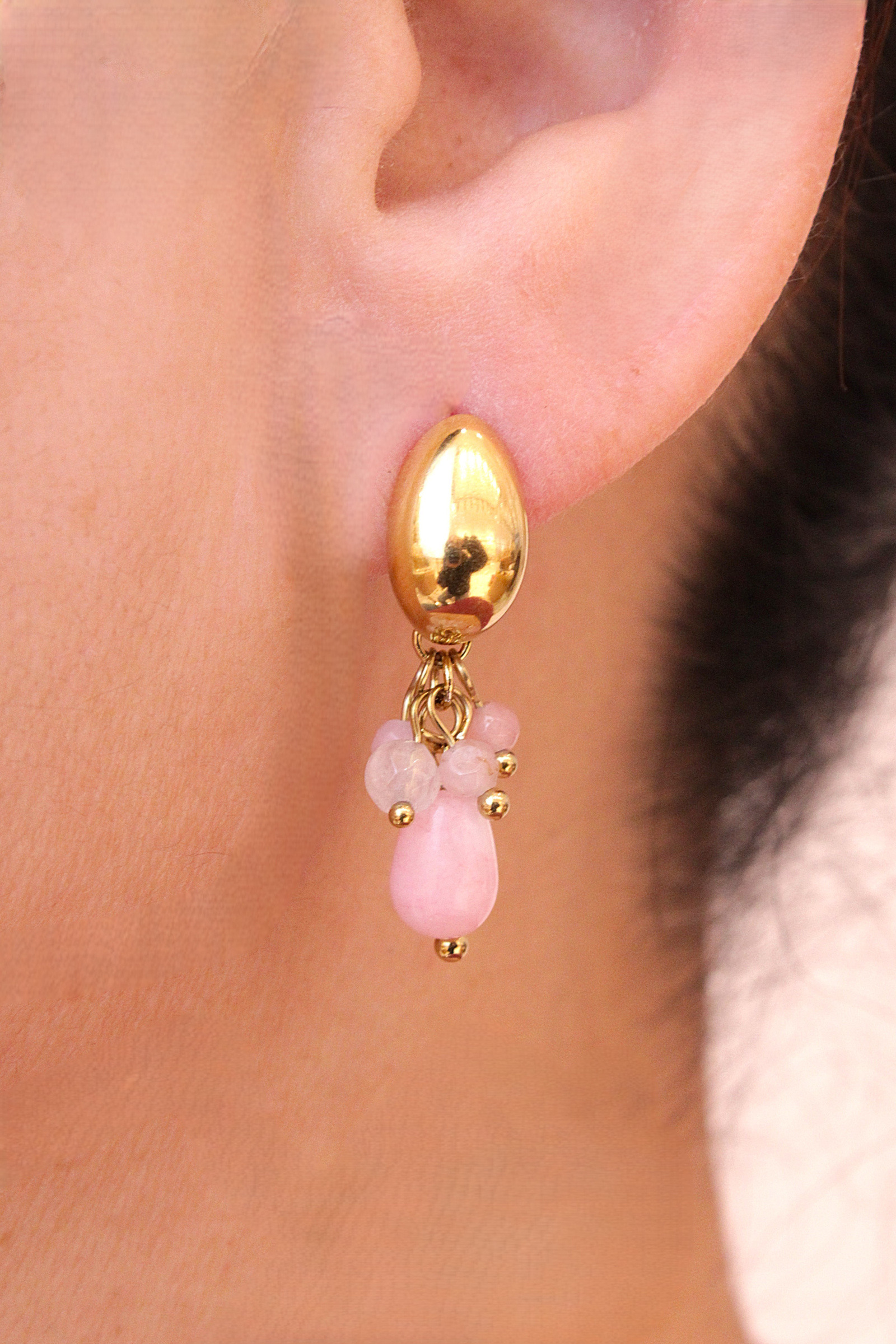 Grossiste MAISON OKAMI - Boucles d'oreilles goutte avec perles naturelles
