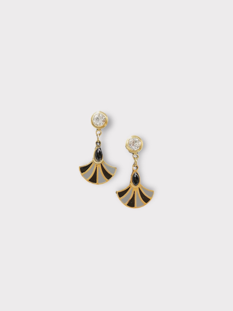 Wholesaler MAISON OKAMI - Small enameled earrings