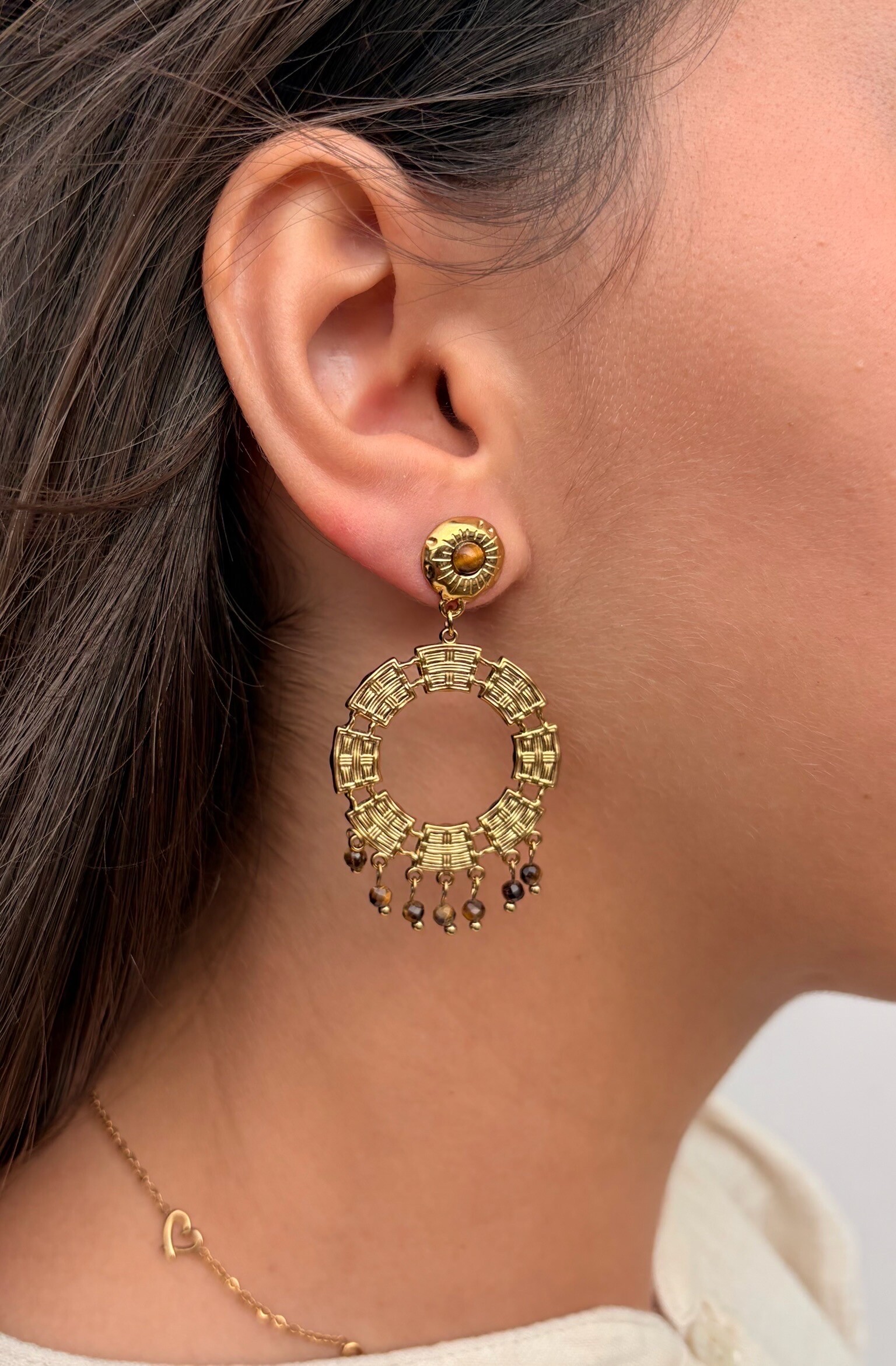 Grossiste MAISON OKAMI - Boucles d'oreilles en acier inoxydable avec motif géométrique