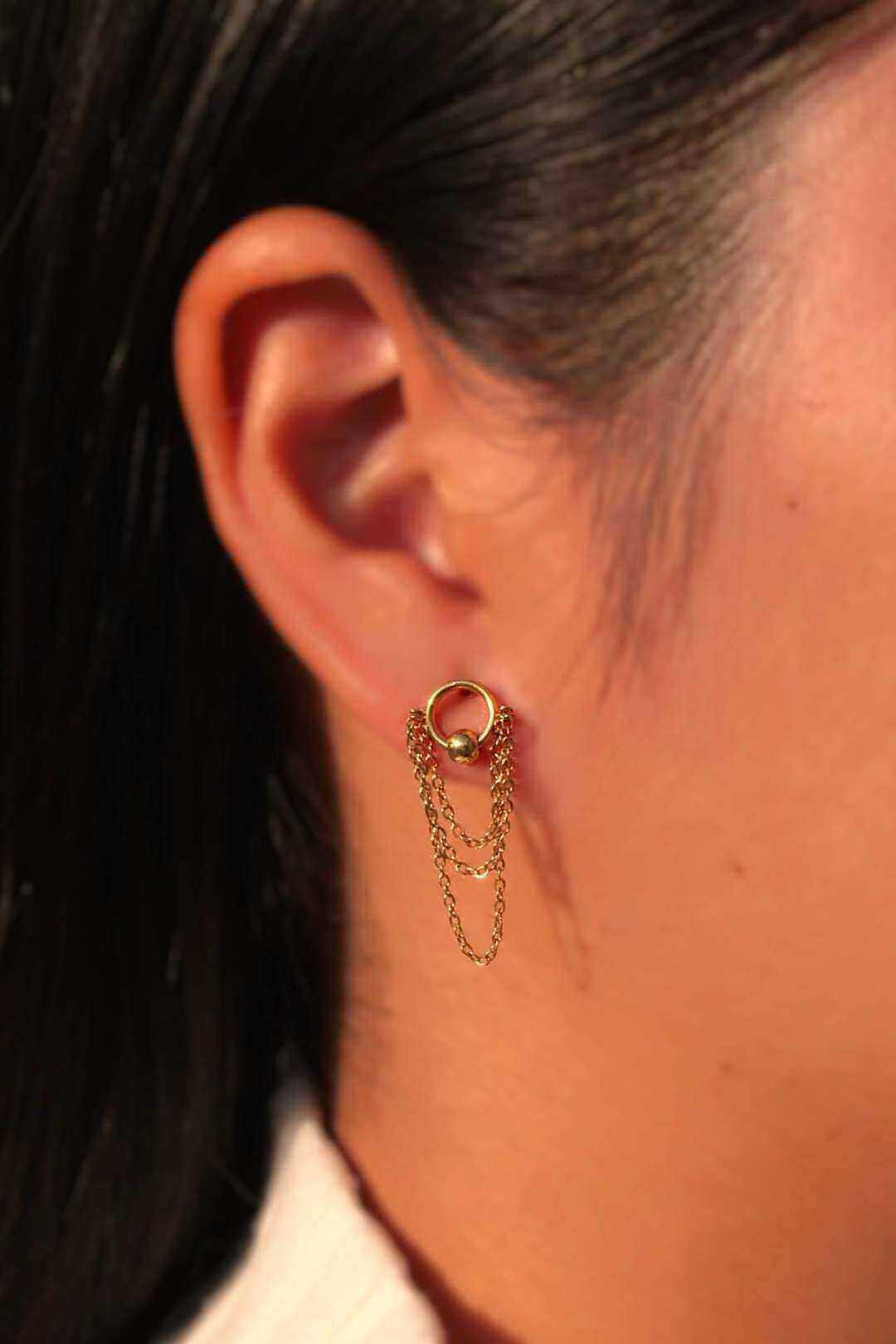 Wholesaler MAISON OKAMI - Stainless steel chain earring