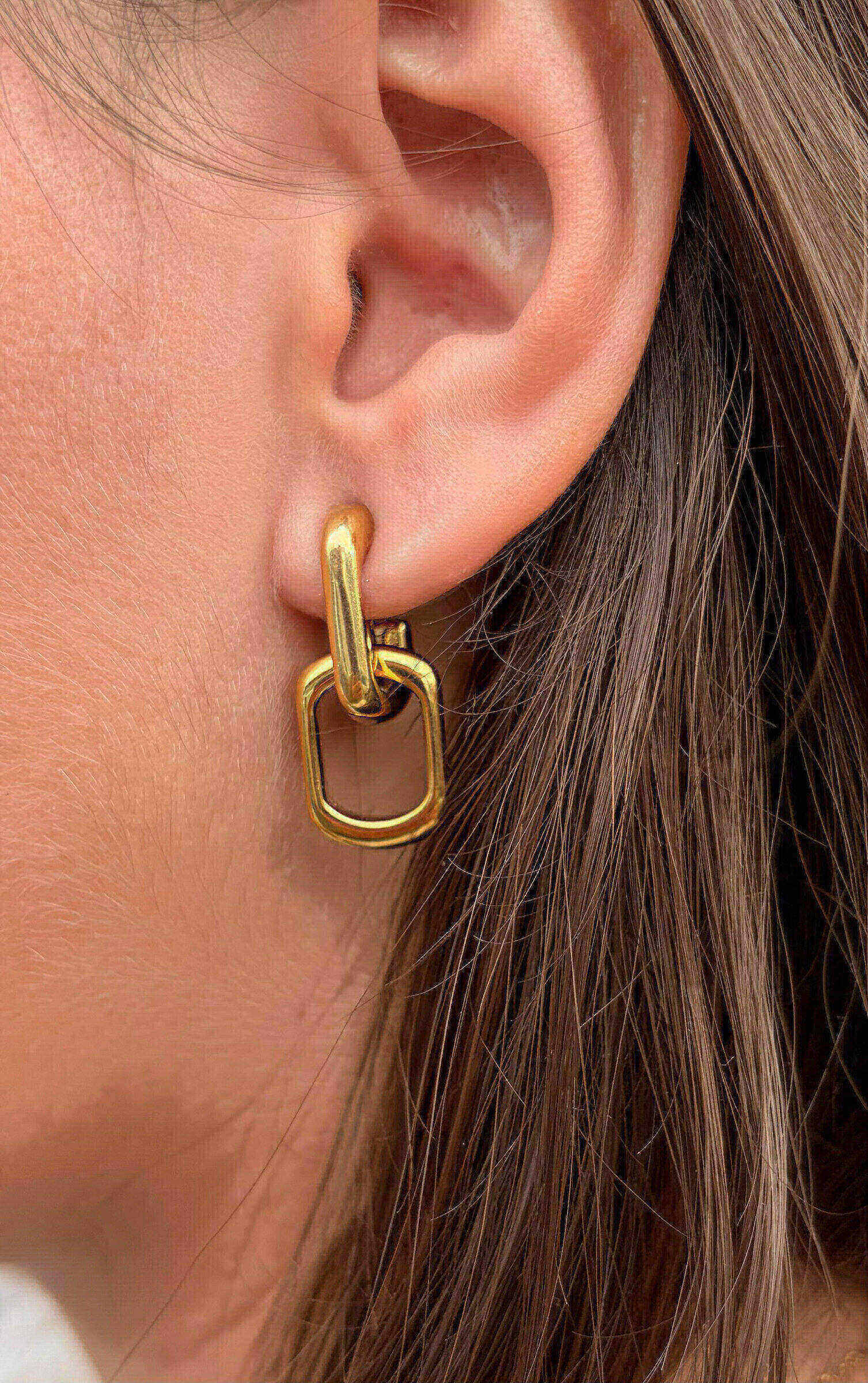 Wholesaler MAISON OKAMI - Square Pattern Stainless Steel Earring
