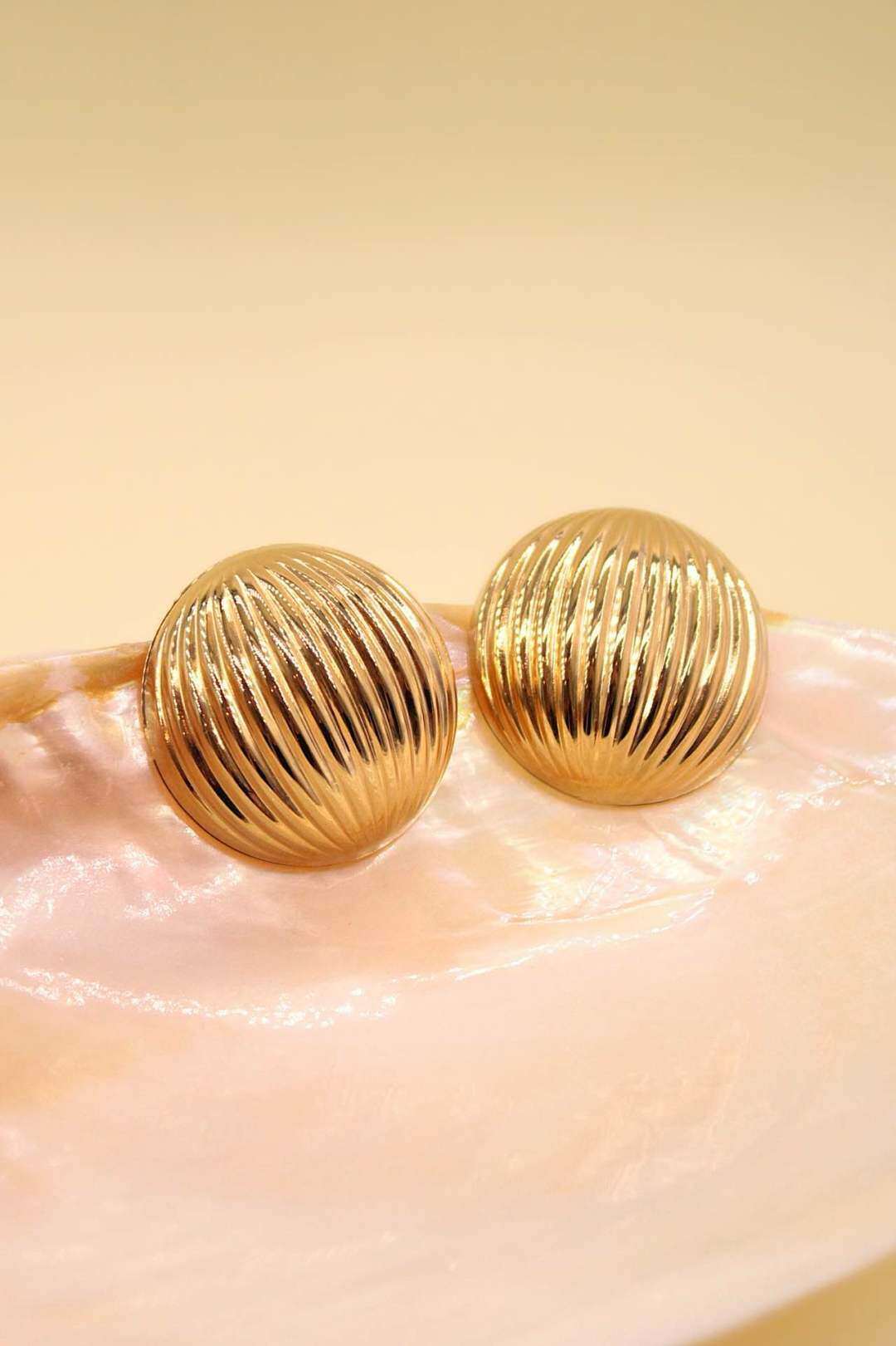 Wholesaler MAISON OKAMI - Textured stainless steel earrings