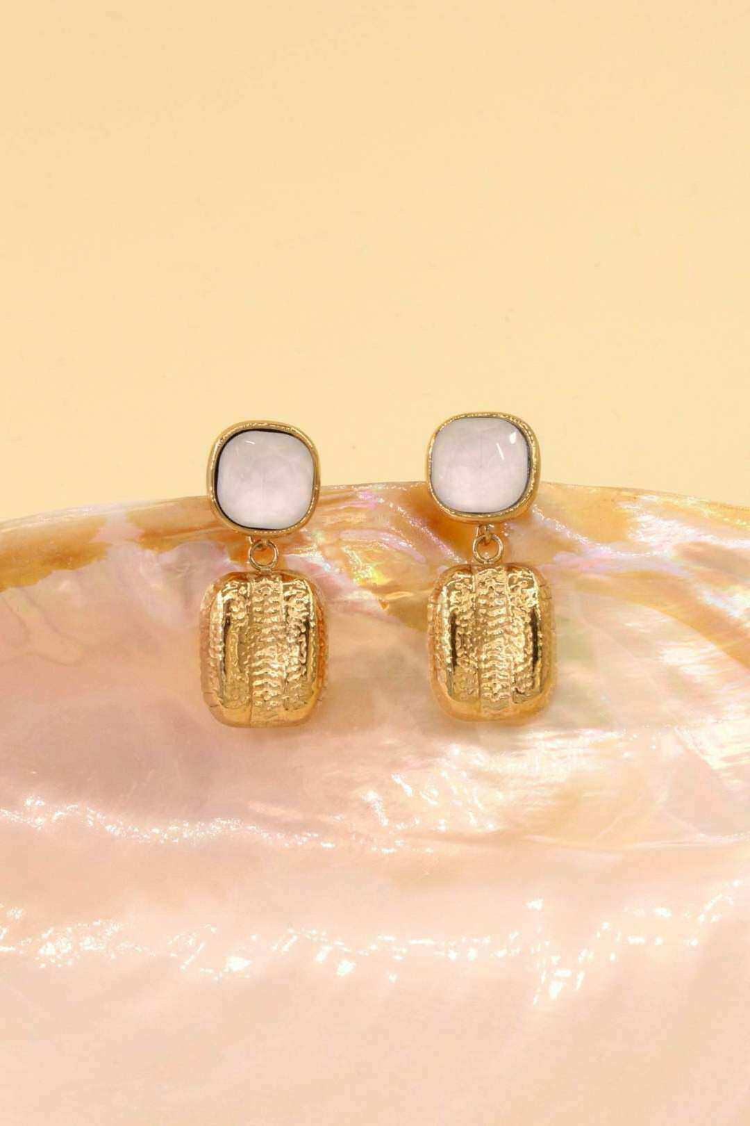 Wholesaler MAISON OKAMI - Dangling stainless steel earrings