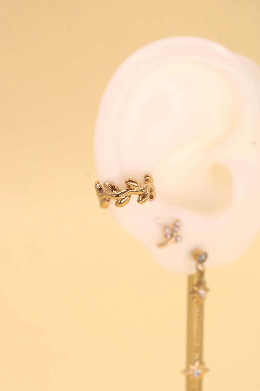 Wholesaler MAISON OKAMI - Stainless steel leaf-patterned earring