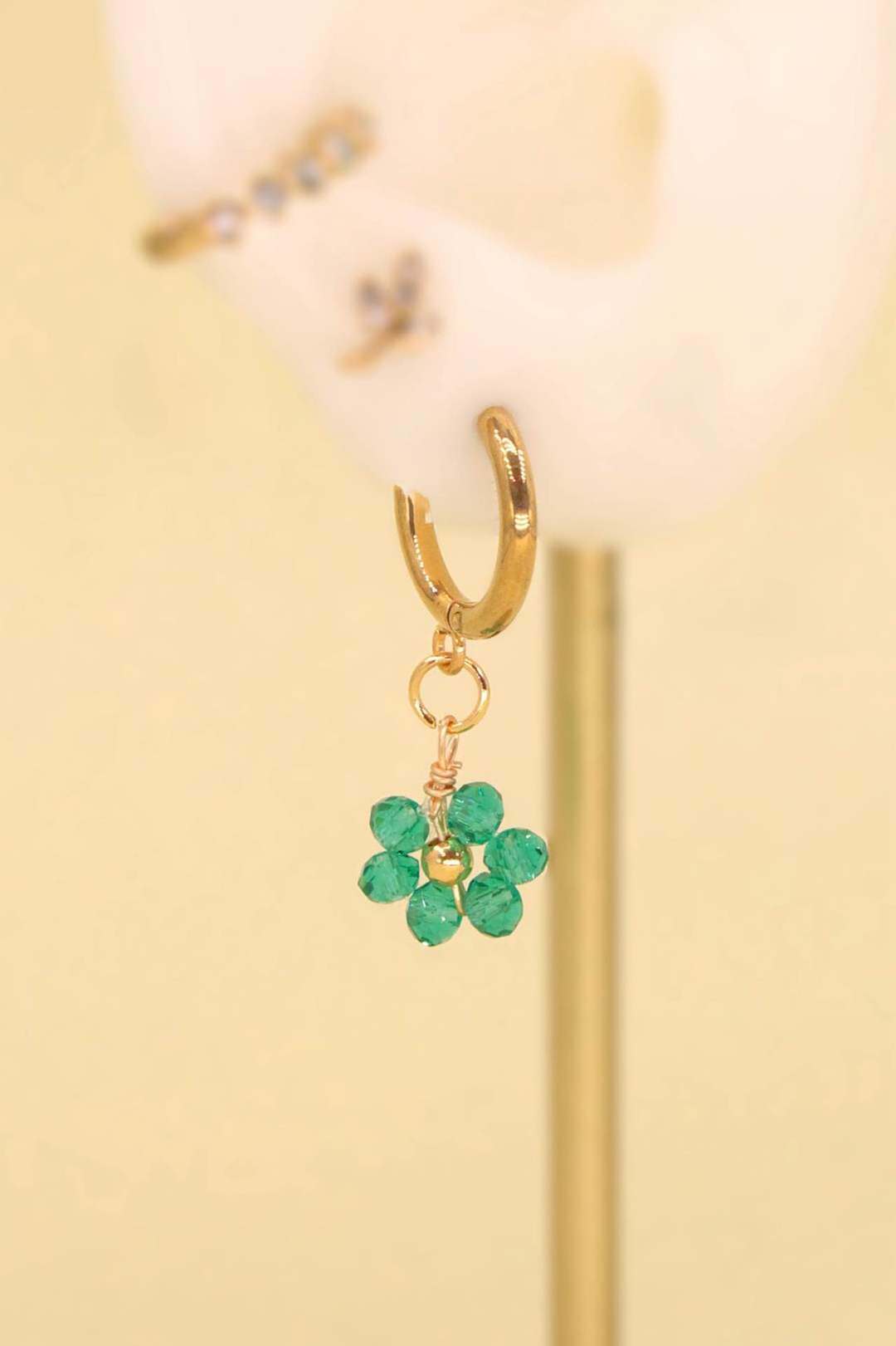 Wholesaler MAISON OKAMI - Stainless steel flower earrings