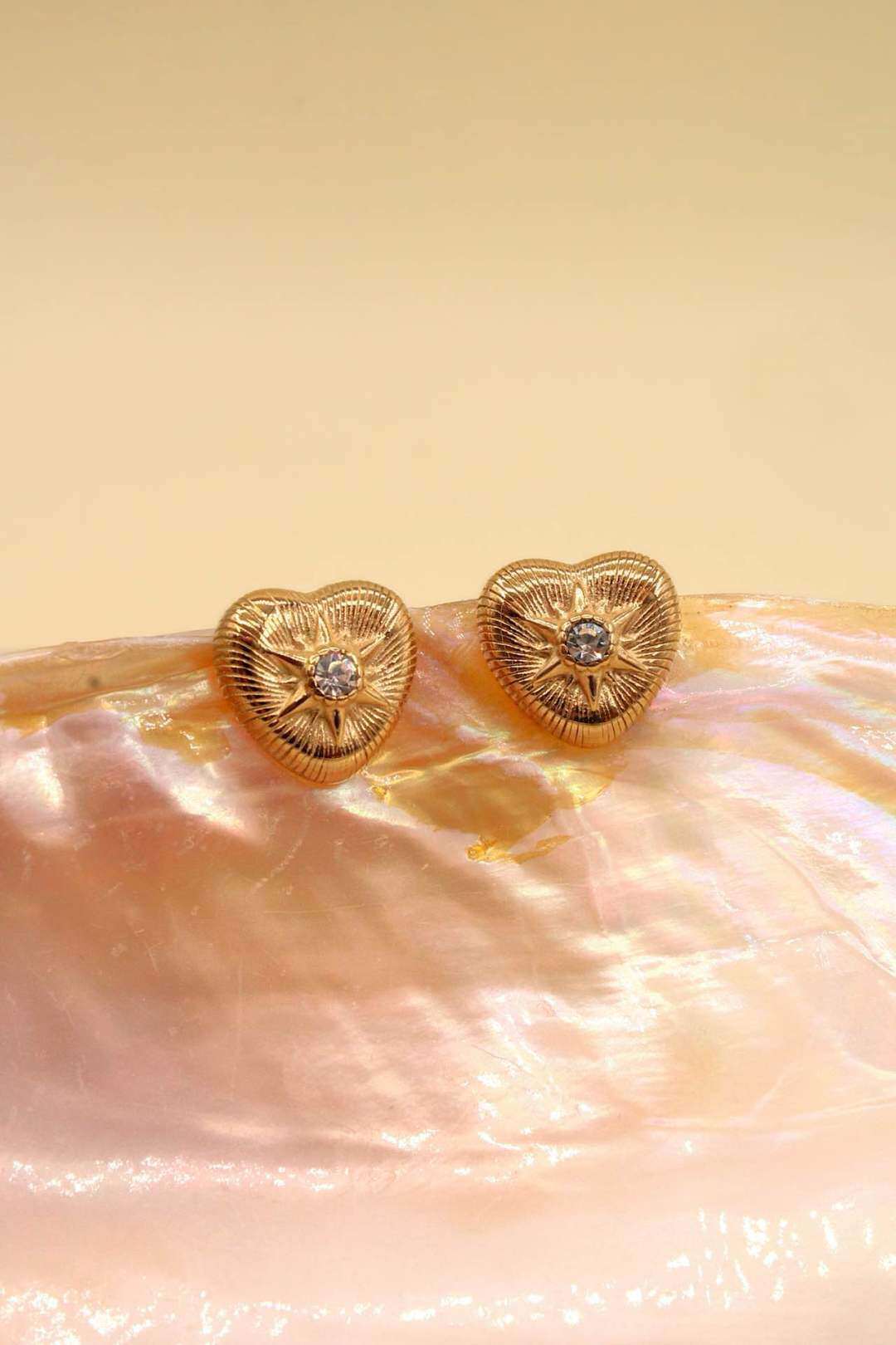 Wholesaler MAISON OKAMI - Stainless Steel Heart Star Earrings