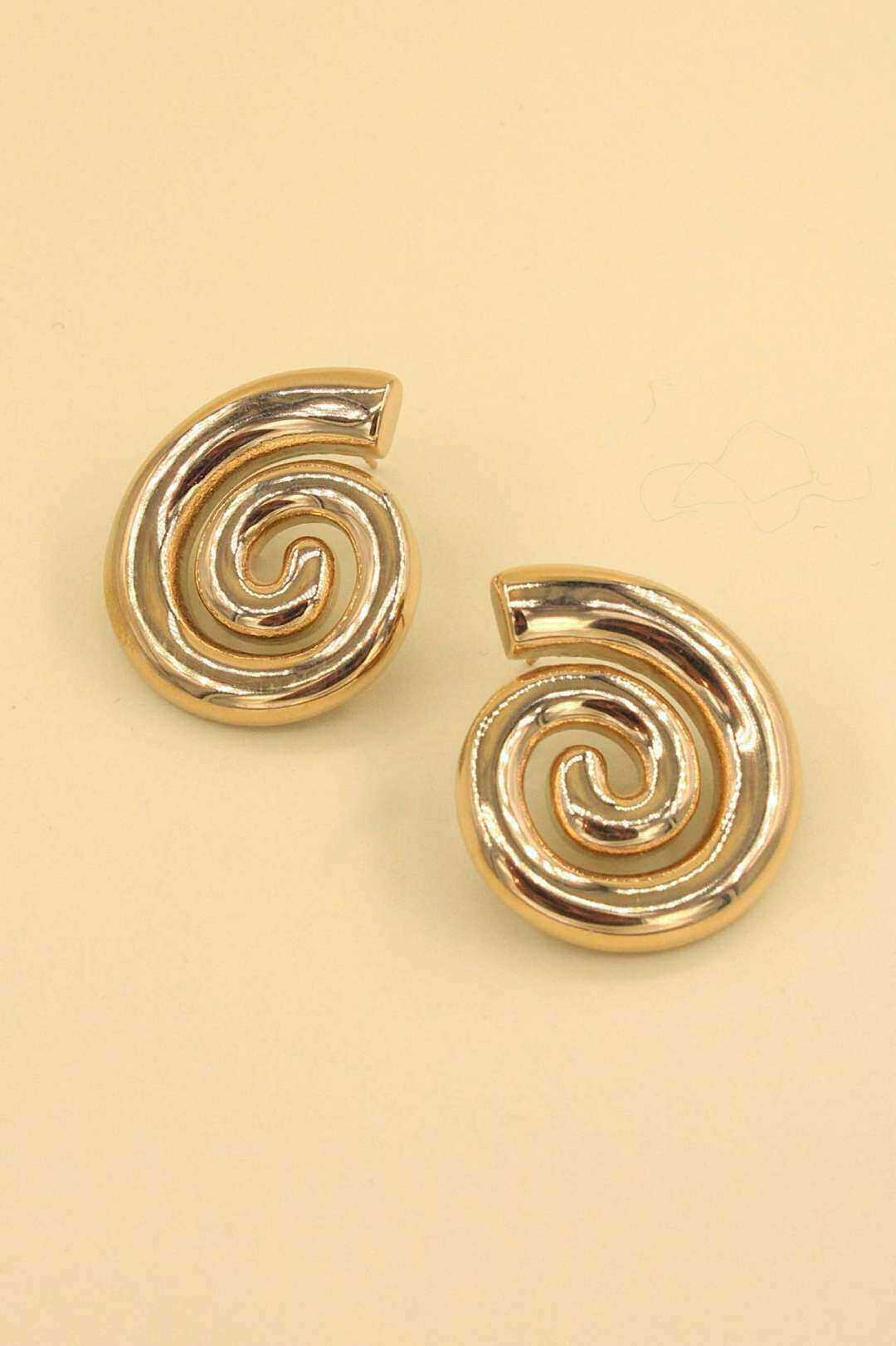 Wholesaler MAISON OKAMI - Stainless steel spiral earrings