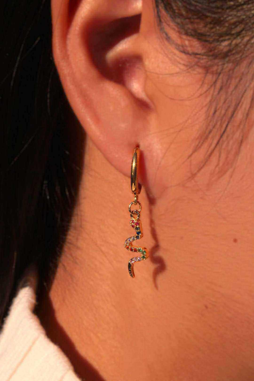 Wholesaler MAISON OKAMI - Stainless steel snake earring