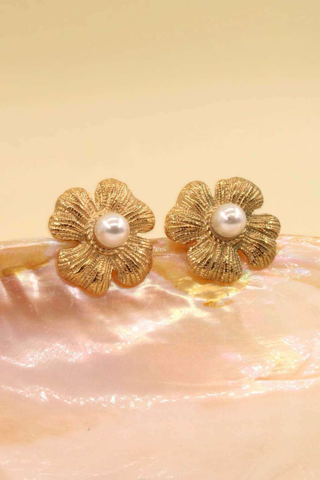 Wholesaler MAISON OKAMI - Stainless steel flower earrings