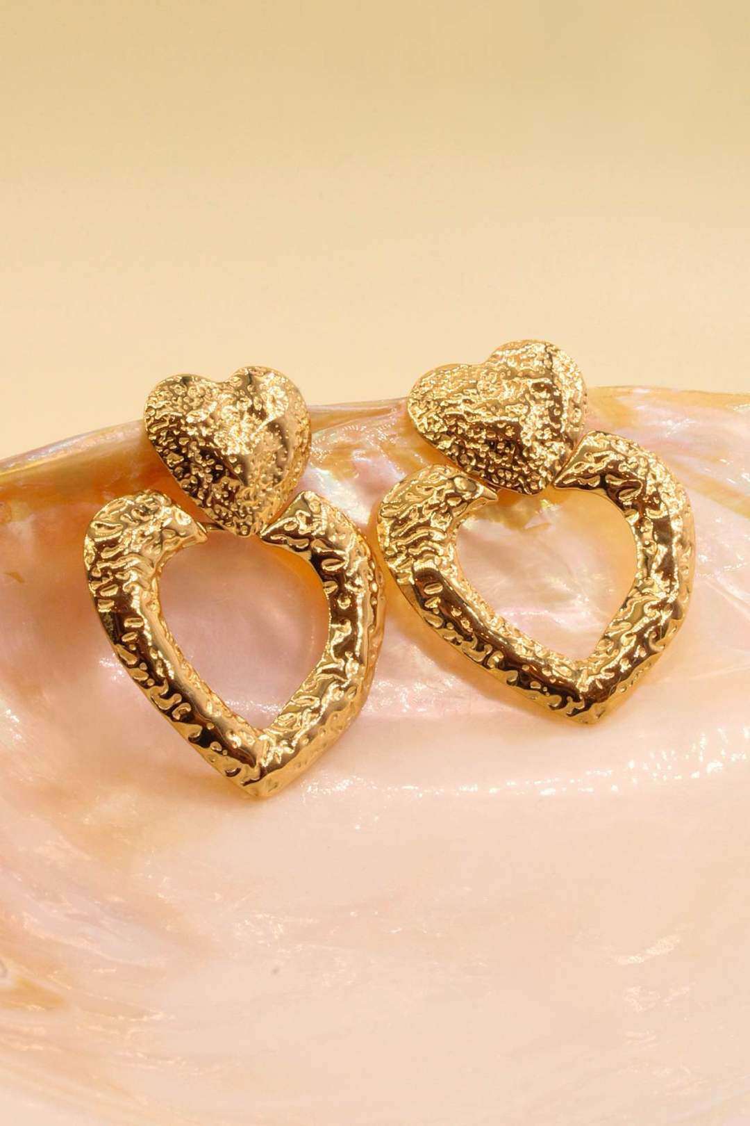 Wholesaler MAISON OKAMI - Stainless steel heart earrings