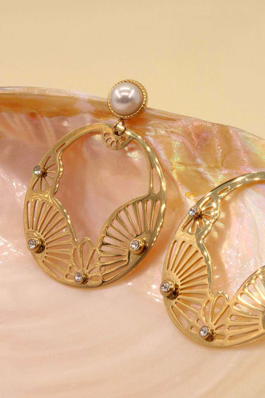 Wholesaler MAISON OKAMI - Stainless steel oval earrings