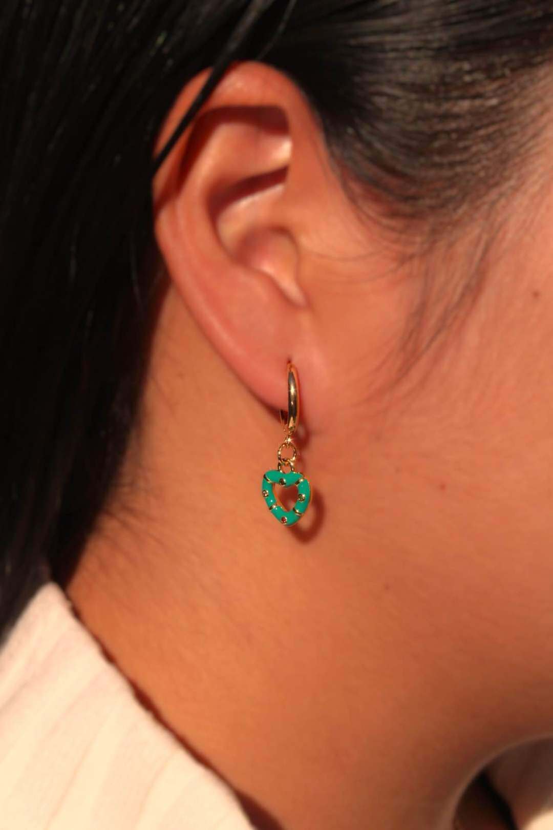 Grossiste MAISON OKAMI - Boucle d'oreille cœur acier inoxydable