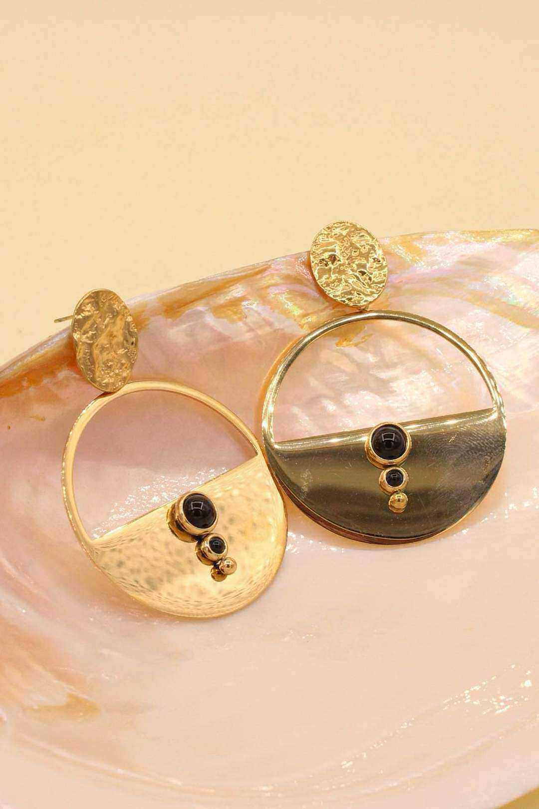 Wholesaler MAISON OKAMI - Stainless steel earrings with stones