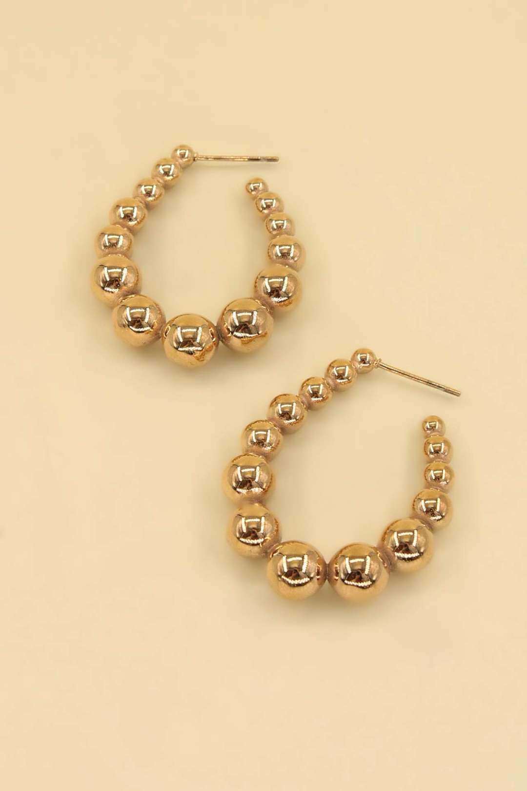 Grossiste MAISON OKAMI - Boucles d'oreilles billes acier inoxydable