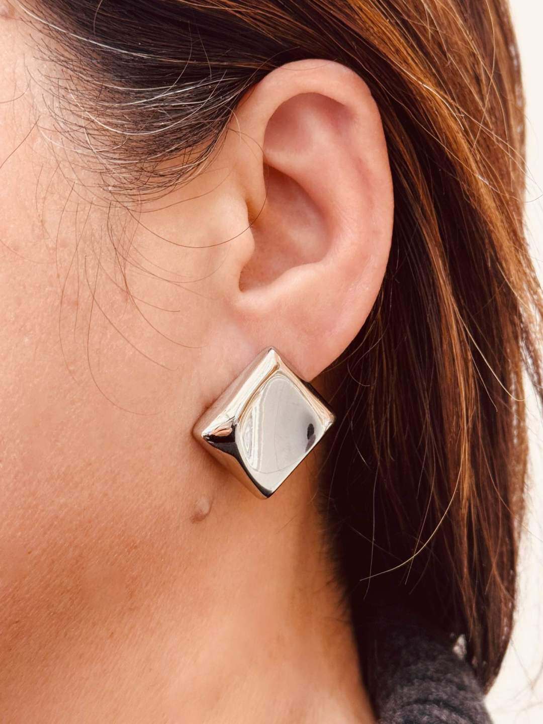 Wholesaler MAISON OKAMI - Square stainless steel earrings