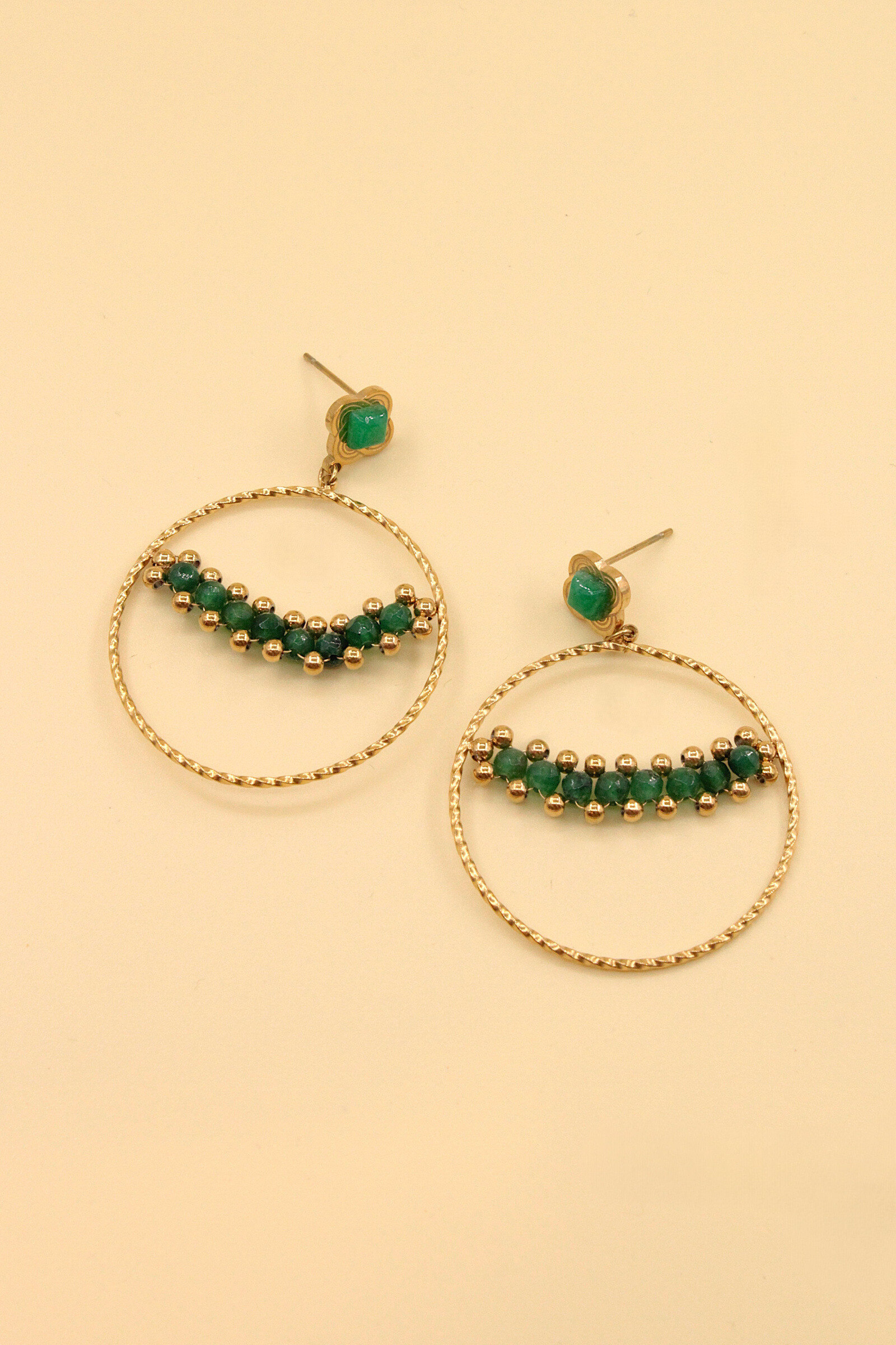 Wholesaler MAISON OKAMI - Stainless steel earrings with circular patterns