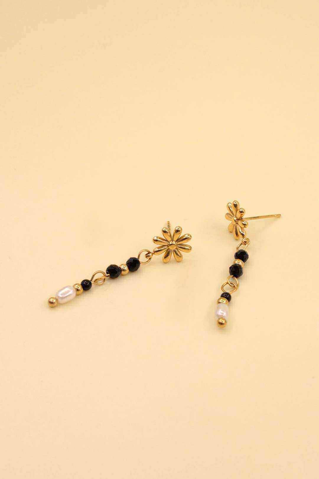 Wholesaler MAISON OKAMI - Stainless steel earrings with floral designs