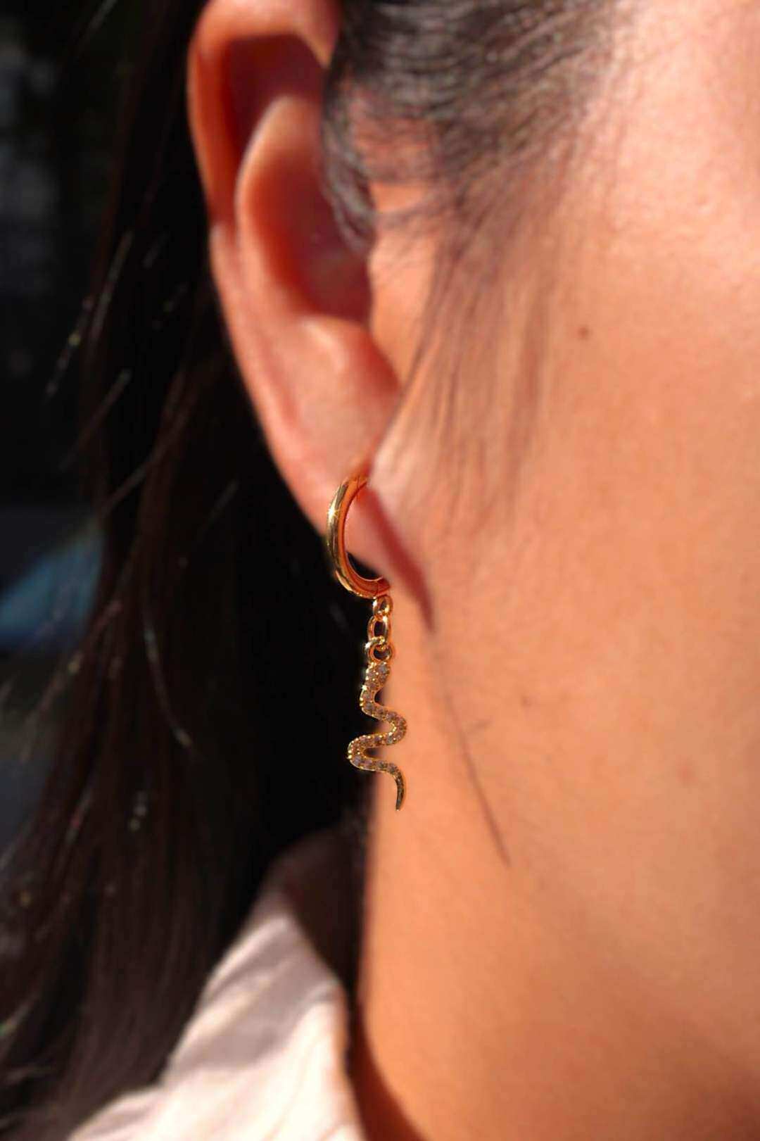 Wholesaler MAISON OKAMI - Stainless steel snake earring