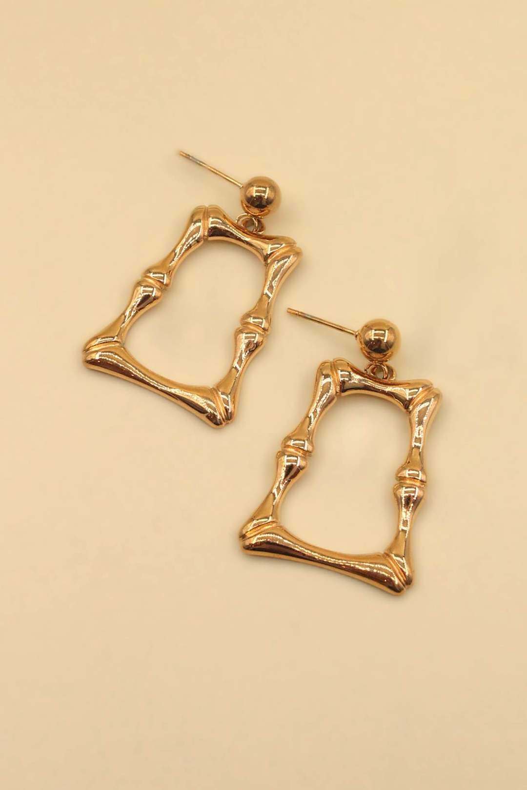 Wholesaler MAISON OKAMI - Rectangular stainless steel earrings