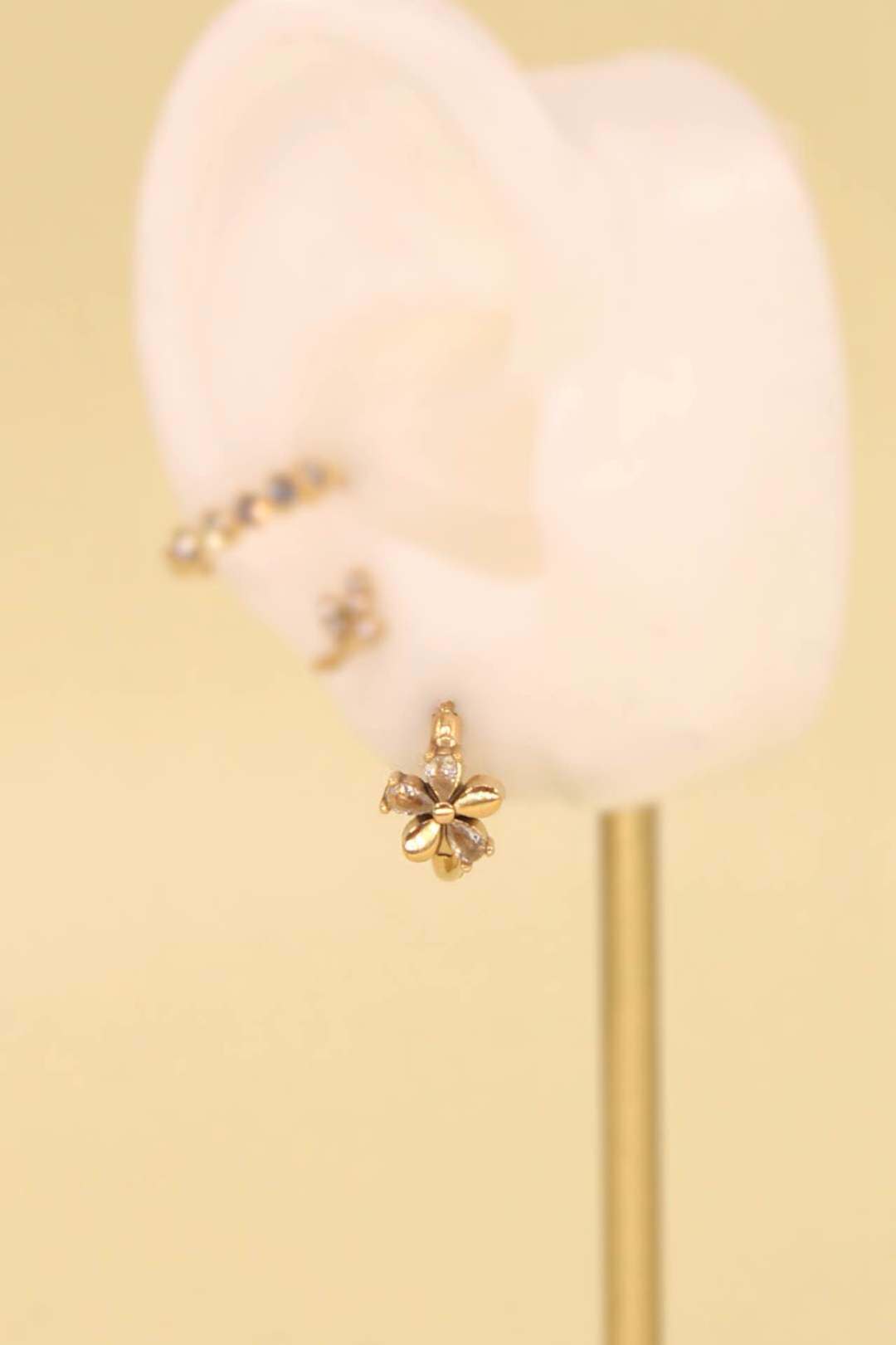 Wholesaler MAISON OKAMI - Stainless steel flower earring