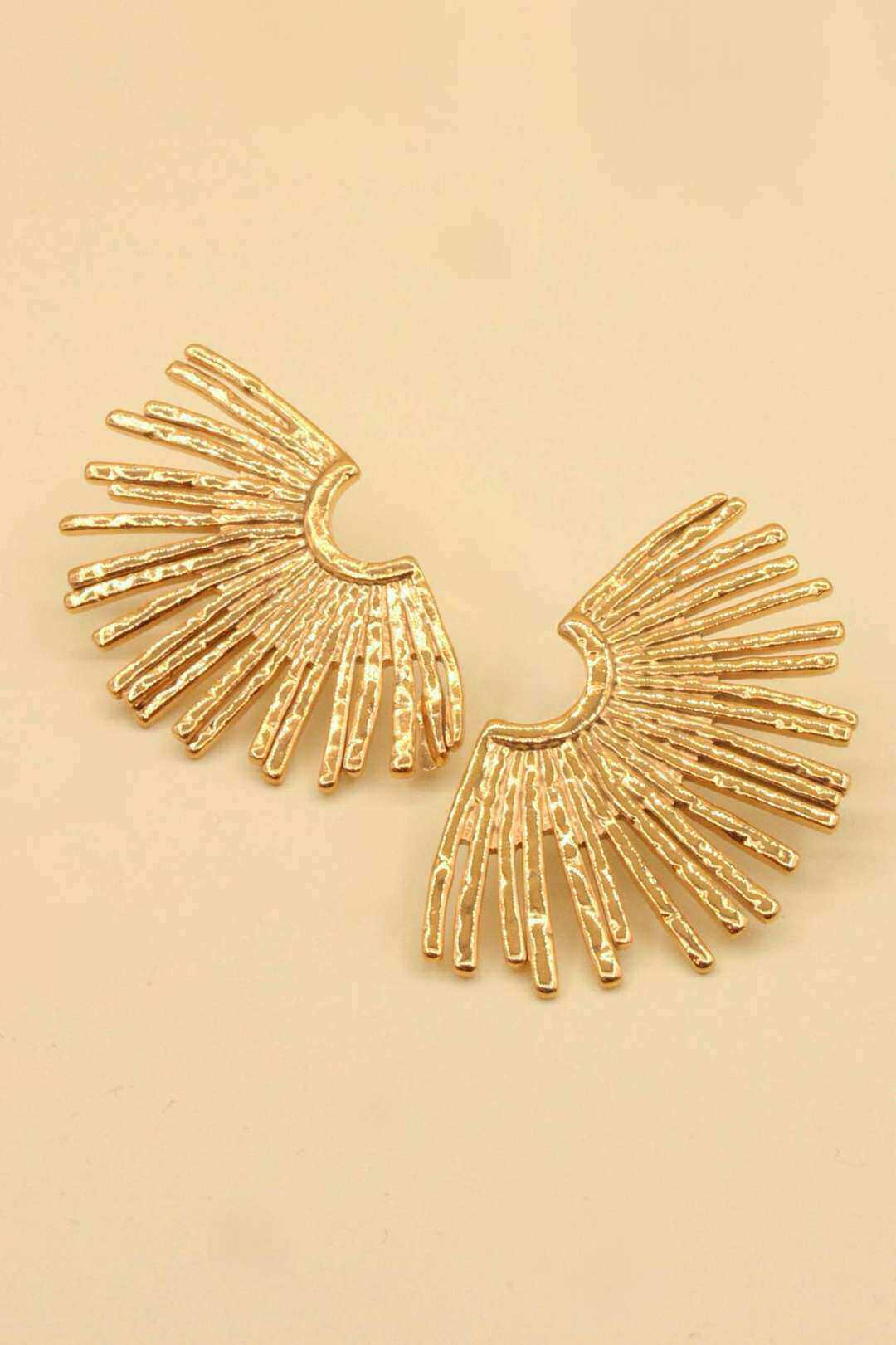 Wholesaler MAISON OKAMI - Stainless steel fan earrings