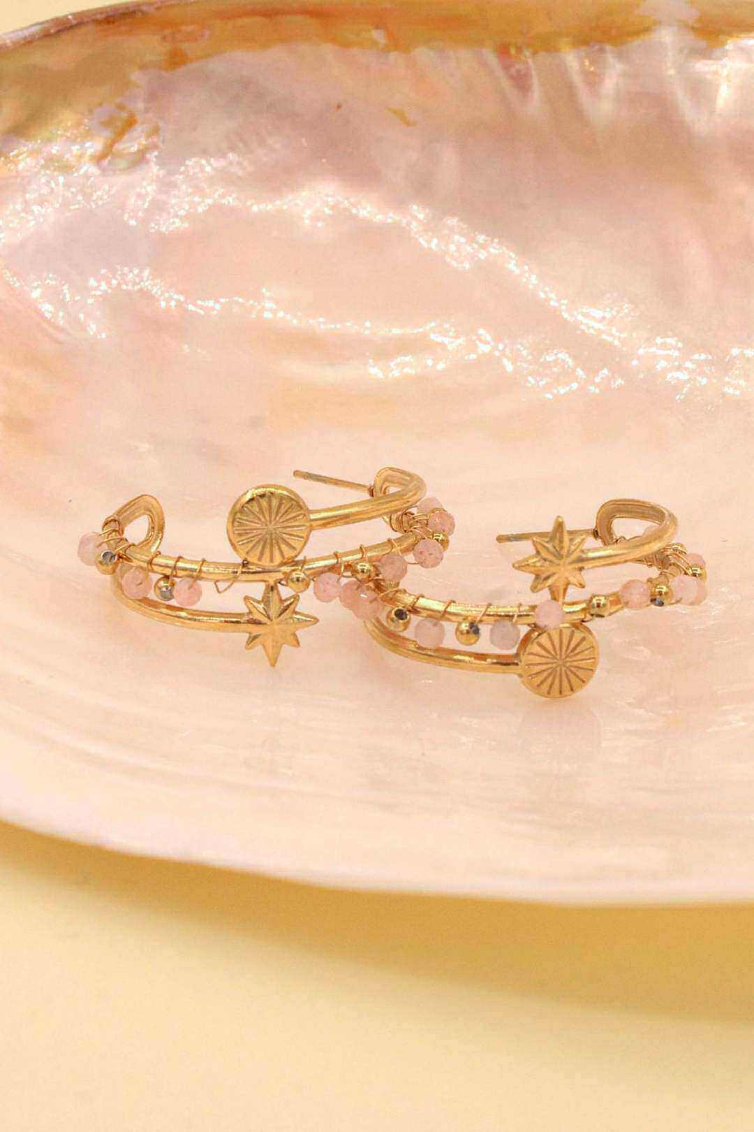 Grossiste MAISON OKAMI - Boucles d'oreilles étoiles acier inoxydable