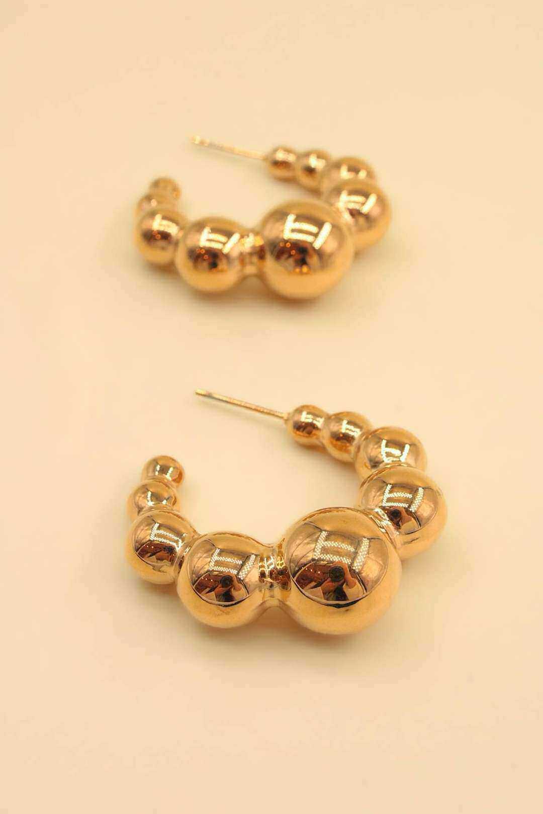 Grossiste MAISON OKAMI - Boucles d'oreilles billes acier inoxydable