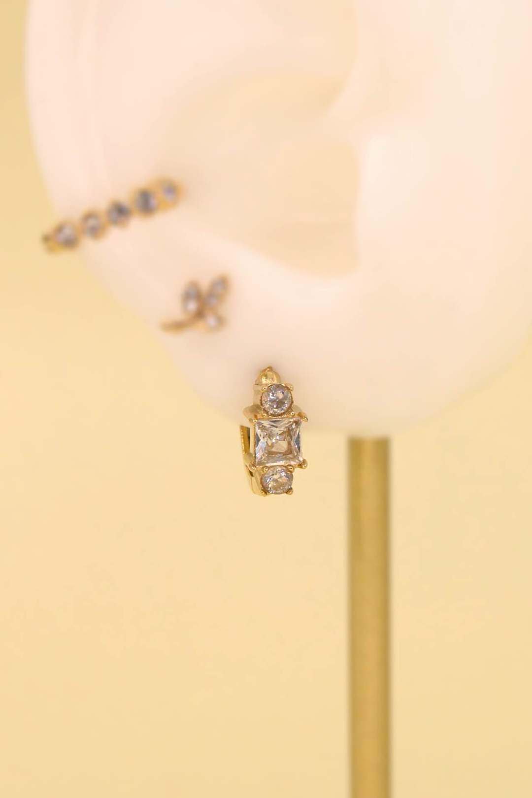 Wholesaler MAISON OKAMI - Square stainless steel earring