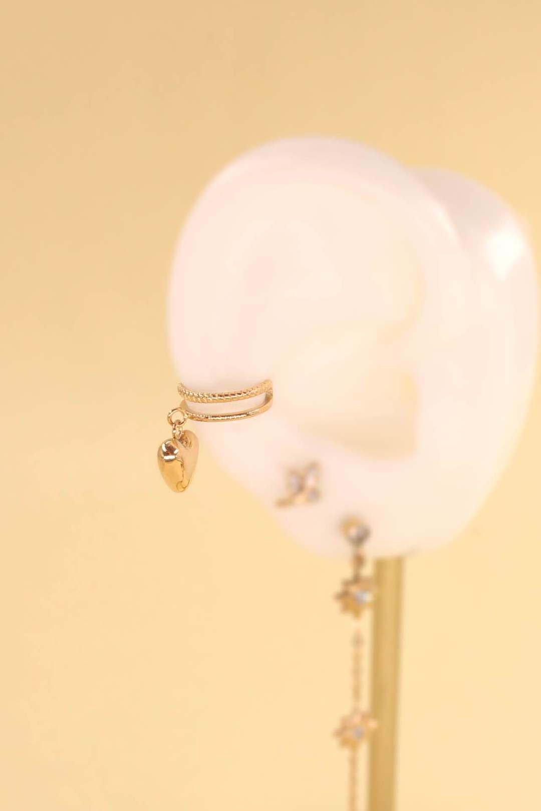 Wholesaler MAISON OKAMI - Stainless Steel Heart Pattern Earring