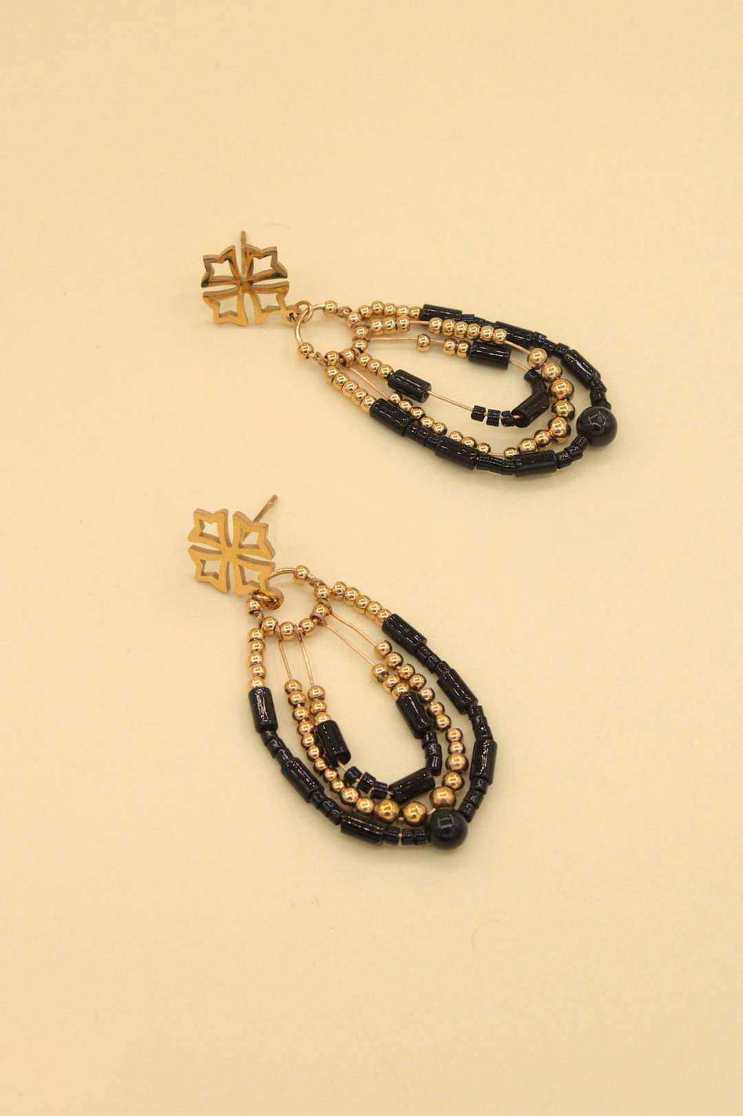 Wholesaler MAISON OKAMI - Stainless steel earring with geometric patterns